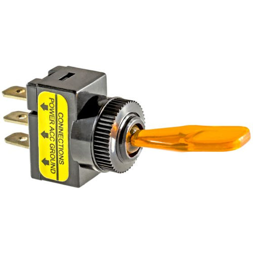 ILLUMINATED TOGGLE SWITCH AMBER