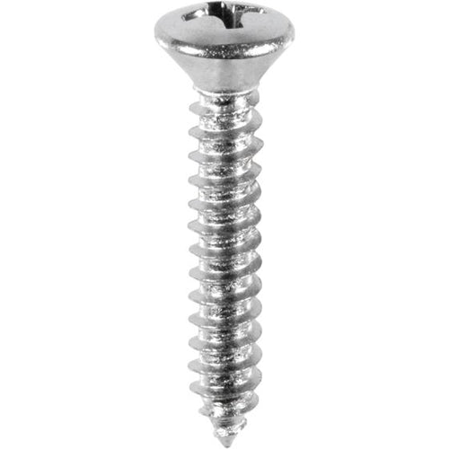 #10 X 1 PHILLIPS OVAL HEAD TAP SCREW ZINC