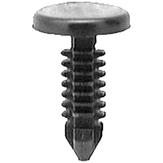 Auveco® 11612 Single Head Type 1 Weatherstrip Retainer, 7/16 in Dia Bottom Head, Nylon, Black