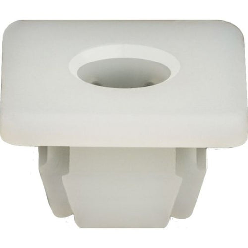 Auveco® 11719 Square Head License Plate Nut, 1/4 in Screw x 0.415 in W x 0.37 in OAL, Nylon