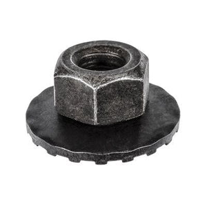 Auveco® 12596 Type A Toothed Free Spinning Washer Nut, M6 x 1 mm x 9.5 mm H x 19 mm OD, Phosphate