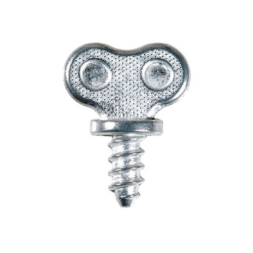 Auveco® 15170 Thumb Head A/AB Point Dealer License Plate Screw, #14 Screw x 1/2 in L x 1-1/8 in OAL, Die Cast Zinc