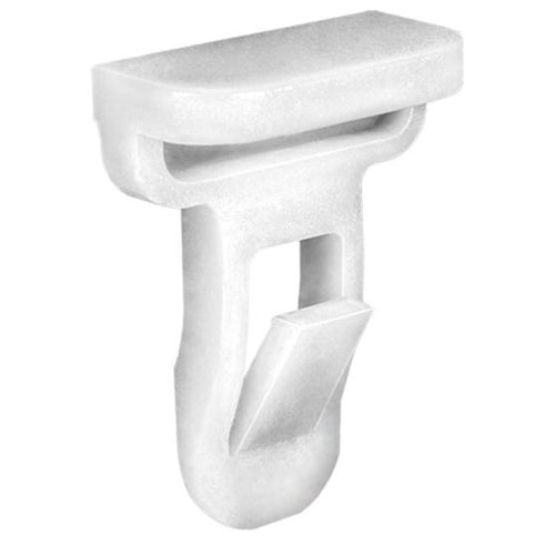 Auveco® 21857 Front and Rear Spoiler Molding Clip, (10 x 20 mm) Head, Nylon, White