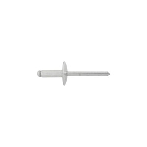Auveco® 8313 Large Dome Head Blind Pan-L Rivet, 3/16 in Dia x 9/16 in L x 1/4 to 3/8 in Grip Range, Aluminum, Silver