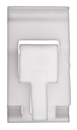 (15) WHITE NYLON MOULDING CLIP