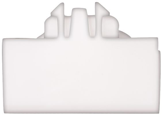 (10) WHITE NYLON MOULDING CLIP