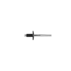 Disco Automotive Hardware 4002MT Bumper Assembly Rivet, 1/4 in Dia x 1/8 to 1/4 in Grip Range, Steel, Black