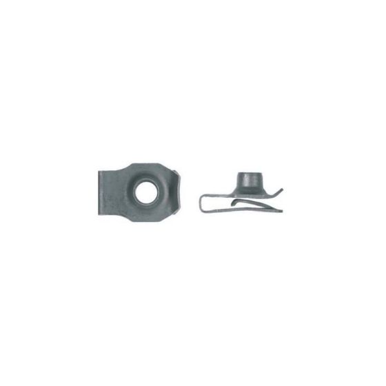 Disco Automotive Hardware 5412PK Extruded U-Nut, 3/8 in - 16 TPI Screw, Black