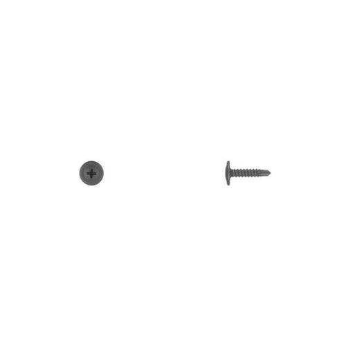 Disco Automotive Hardware 6265PK Phillips Oval Washer Head Teks Point Mounting Screw, 7/16 in OD, Black