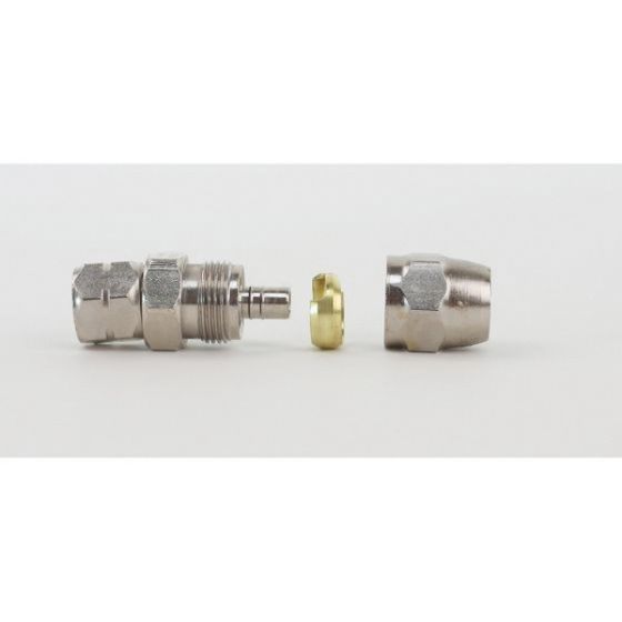 DevilBiss® P-HC-4523 Reusable Straight Hose Connector, 1/4 in NPS