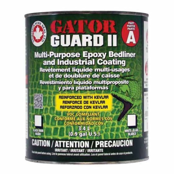 DOMINION SURE SEAL Gator Guard II BGG21W 2-Part Epoxy Liquid Bedliner,