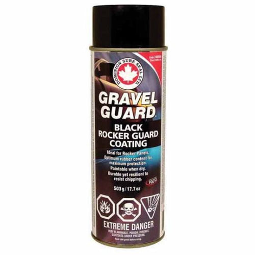 DOMINION SURE SEAL SVG124US Gravel Guard, 503 g Can, Black, Aerosol, Coarse Texture