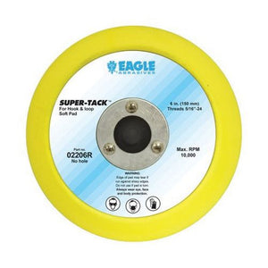 KOVAX® 02206R Soft Disc Pad, 6 in, 5/16-24 Arbor/Shank, Super-Tack Attachment