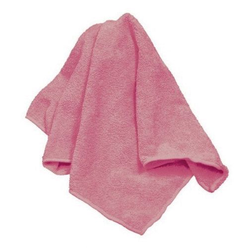 KOVAX® 04162 Extra Soft Micro Finishing and Detailing Cloth, 16 x 16 in, 30% Polyamide, 70% Polyester, Pink