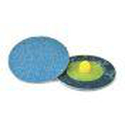 KOVAX® 0727-36 Abrasive Disc, 2 in, 36 Grit, Super-Loc Attachment, Blue