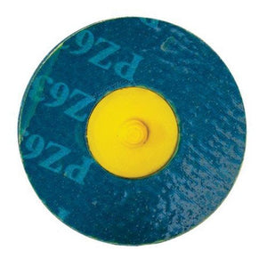 KOVAX® 0737-24 Abrasive Disc, 3 in, 24 Grit, Super-Loc Attachment, Blue