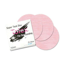 Load image into Gallery viewer, KOVAX® Tolex® 193-1503 Sanding Disc, 6 in Dia, 1500 Grit, Dry, Hook and Loop Attachment, Velour Backing