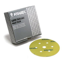 Load image into Gallery viewer, KOVAX® Maxfilm 521-0400 High Performance Sanding Disc, 6 in, 7 Holes, 400 Grit, Super-Tack Attachment