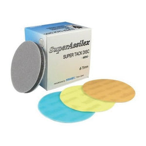 KOVAX® Super Assilex® 730-2507 Abrasive Disc, 3 in, 1200 Grit, Super-Tack Attachment, Orange