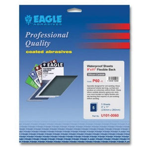 KOVAX® U102-2000 Sanding Sheet, 9 in W x 11 in L, 2000 Grit, P2000-A Grade, Silicon Carbide