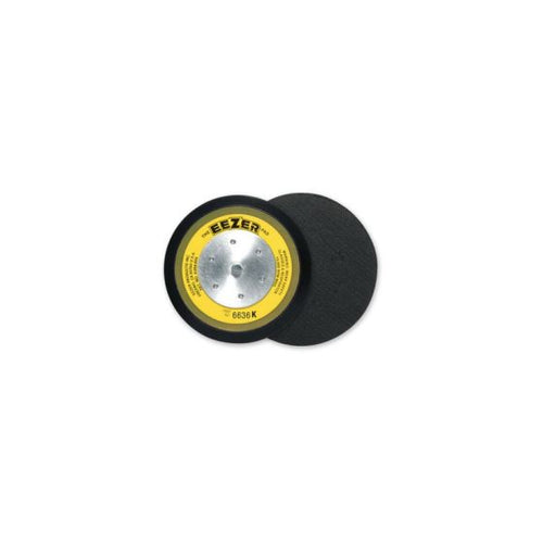Eezer® 6636K Standard-Duty Round Sanding Pad, 6 in Dia, 5/16-24 Arbor, Epoxy Fiberglass, Hook and Loop Attachment