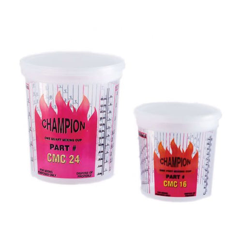E-Z Mix® Champion CMC16 Disposable Mixing Cup with DuPont Ratios, 1 pt
