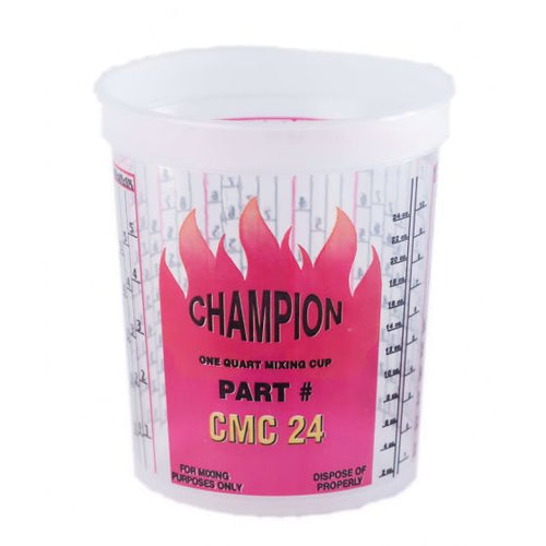 E-Z Mix® Champion CMC24 Disposable Mixing Cup with DuPont Ratios, 1 qt