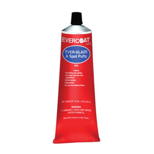 EVERCOAT® EVER-GLAZE 100403 Spot Putty, 1 lb Tube, Red, Paste