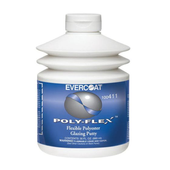 EVERCOAT® POLY-FLEX™ 100411 Polyester Glazing Putty, 30 oz Pumptainer, Flowable Liquid