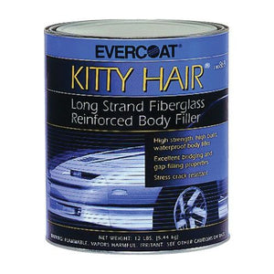 EVERCOAT® KITTY HAIR® 100869 Long Strand Fiberglass Reinforced Body Filler, 1 gal Can, Paste, Long Strand