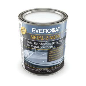 EVERCOAT® METAL-2-METAL™ 100889 Aluminum Filled Body Repair Filler, 1 qt Can, Metallic Grey, Paste