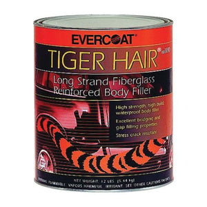 EVERCOAT® TIGER HAIR® 101190 Long Strand Fiber Reinforced Filler, 1 gal Can, Paste, Long Strand