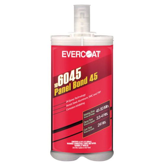 EVERCOAT® Panel Bond-45 106045 2-Component Epoxy Adhesive, 200 mL Cartridge, Black, Paste, 24 hr Curing