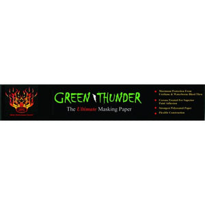 High Teck™ Green Thunder MP450GT-12 Masking Paper, 12 in W x 500 ft L, Polycoated Paper, 30 lb Basis
