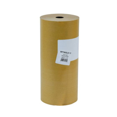 High Teck™ MP780GLD-12 Masking Paper, 12 in W x 180 ft L, Polycoated Paper, Gold, 30 lb Basis