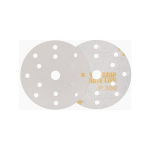 INDASA 62-40 Rhynogrip White Line Abrasive Disc, 6 in Dia, 40 Grit