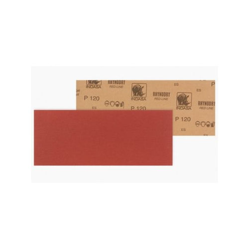INDASA Medallion™ 900-40 Rhynalox/Rhynodry Red Line Long File Board Sheet Strip, 17-1/2 in L x 2-3/4 in W, 40 Grit