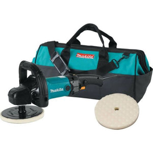 Makita® 9237CX2 Corded Electric Polisher And Sander Kit, 7 in Dia Pad, 5/8-11 Arbor, 0 to 3200 rpm, Electric Power