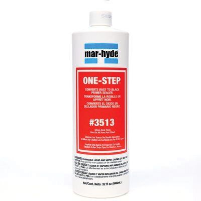 Mar-Hyde™ One-Step™ 3513 Rust Converter, 1 qt Bottle, Transparent White