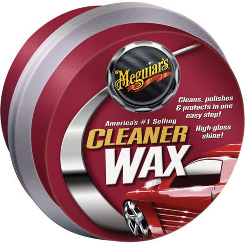 Meguiar's® A1214 Cleaner Wax, 11 oz Tin Box, High Gloss, Light Cream, Paste