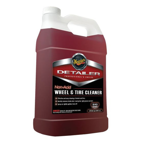 Meguiar's® Detailer D14301 Non-Acid Wheel and Tire Cleaner, 1 gal Can, Dark Red, Liquid