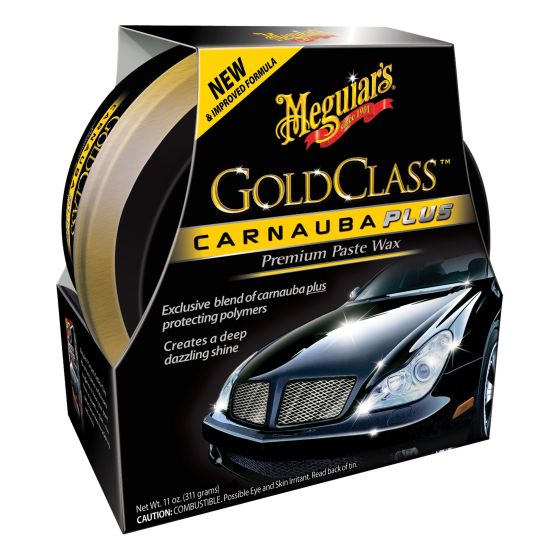 Meguiar's® Gold Class™ G7014J Carnauba Plus Premium Wax, 11 oz Tin Box, Gloss, Creamy Off-White, Paste