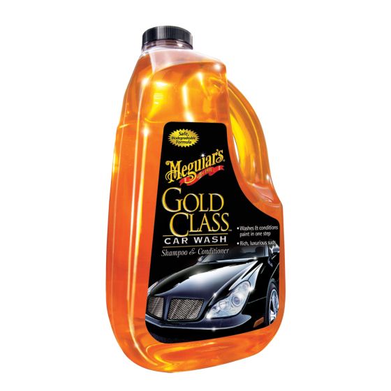 Meguiar's® Gold Class™ G7164 Car Wash Shampoo and Conditioner, 64 oz Can, Bright Yellow, Liquid