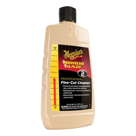 Meguiar's® Mirror Glaze® M0216 Fine-Cut Professional Cleaner Compound, 16 oz Bottle, Grayish Brown, Liquid