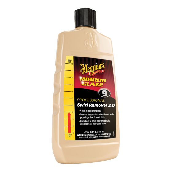 Meguiar's® Mirror Glaze® M0916 Swirl Remover, 16 oz Bottle, White, 570 g/L VOC