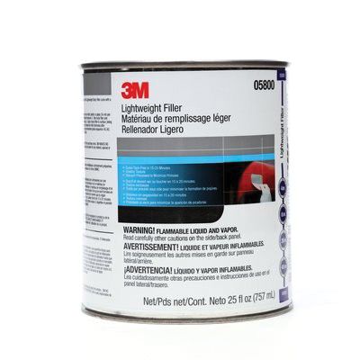 3M™ 05800 Lightweight Body Filler, 1 qt Can, Blue/Gray, Paste