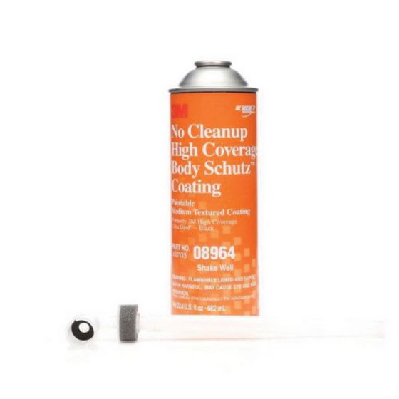 3M™ Body Schutz™ 08964 High Coverage Paintable Rubberized Undercoating, 22 fl-oz Can, Black