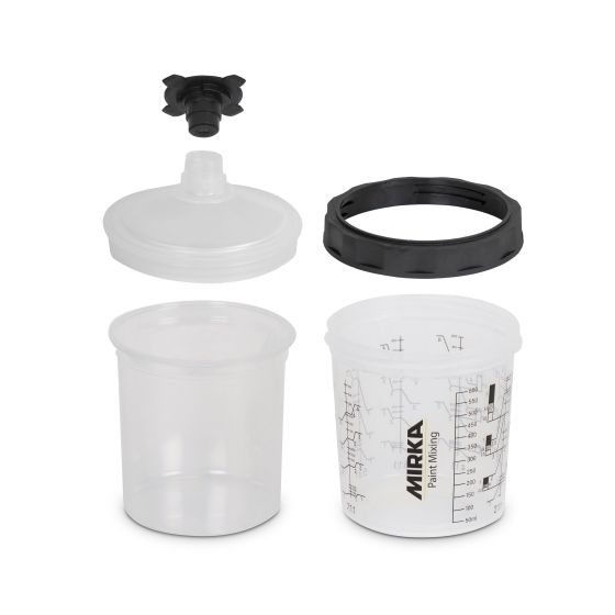 Paint Cup System 400ml, Filter Lid 190µm, 50/Pack