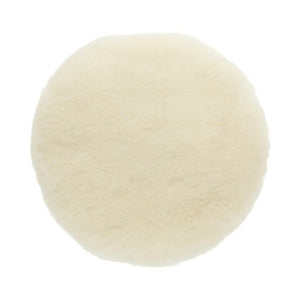 Mirka® MPADLW-7.5 Polishing Pad, 7-1/2 in Dia, Hook and Loop Attachment, Lambs Wool Pad, White