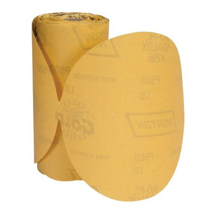 Norton® Gold Reserve™ 40261 A296 Series Sanding Disc Roll, 6 in, P600 Grit, Aluminum Oxide, PSA Attachment